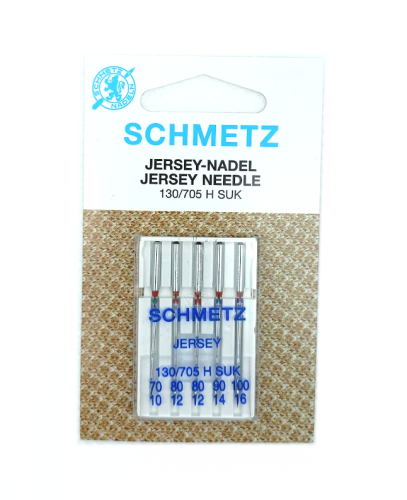 Igły kulkowe do dzianin, jerseyu SCHMETZ(118) 5 szt. 1x70, 2x80, 1x90, 1x100 