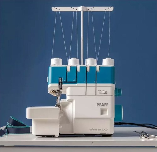 Pfaff Admire Air 5000 Owerlok 4- 3- 2-nitkowy nawlekany pneumatycznie + Gratisy