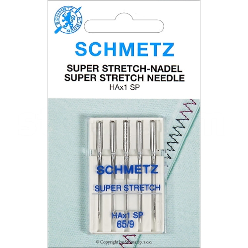 Igły do dzianin Super Stretch SCHMETZ półpłaskie 65 - 5 szt. (S30)