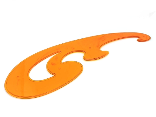 Zestaw krzywików krawieckich 3 szt. pomarańczowe