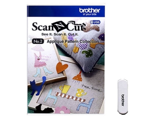 Zestaw wzorów Applique ScanNCut CAUSB2