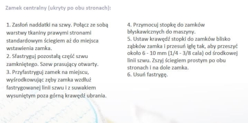 310 Stopka do wszywania zamków do maszyn Pfaff z systemem IDT 820248096