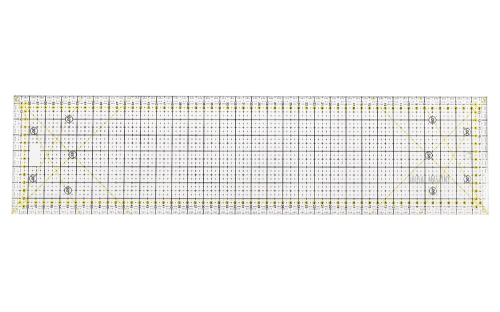 Linijka prostokątna 60x15cm z kątami