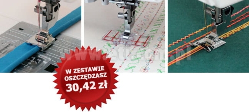 958 Zestaw 3 stopek do maszyn Janome 9 mm (nr 8)