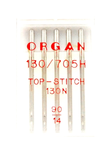 3027 Igły półpłaskie Organ Top Stitch 90