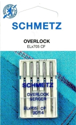 Igły do owerloków domowych SCHMETZ ELx705 CF rozmiar 90 - 5 szt. (S106)
