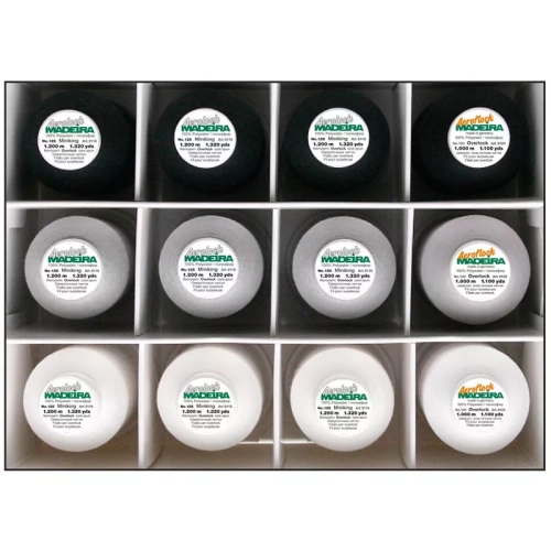 Nici do owerloka Madeira Aerolock + Madeira Aeroflock 12 szt. (różne zestawy)
