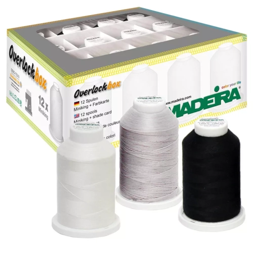 Nici do owerloka Madeira Aerolock + Madeira Aeroflock 12 szt. (różne zestawy)