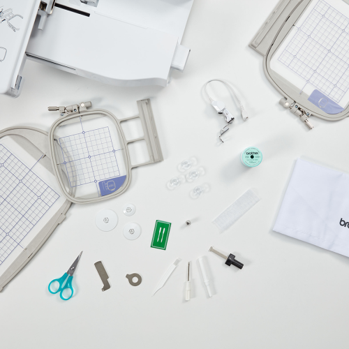 Brother NV880E Hafciarka + Zestaw 4 tamborków + Gratisy + (warianty z programami do wyboru)