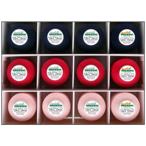 Nici do owerloka Madeira Aerolock + Madeira Aeroflock 12 szt. (różne zestawy)