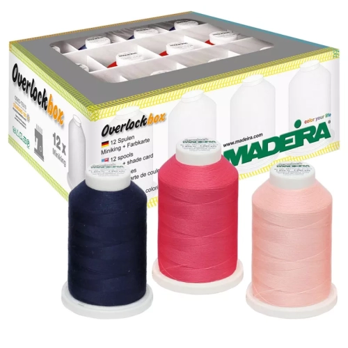 Nici do owerloka Madeira Aerolock + Madeira Aeroflock 12 szt. (różne zestawy)