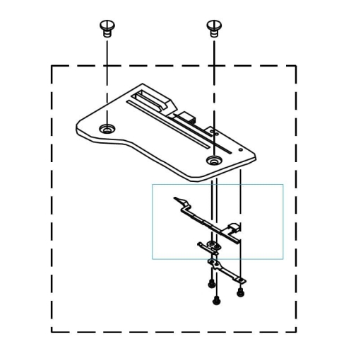 4606 Języczek rolowania do owerloków JUKI MO-644 i MO-654