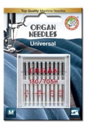 3109 Igły półpłaskie ORGAN uniwersalne MIX rozmiary 70, 80, 90, 100 (10 szt.)