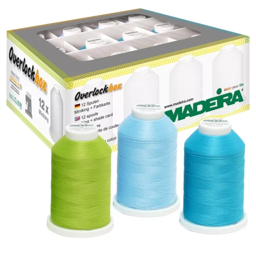Nici do owerloka Madeira Aerolock + Madeira Aeroflock 12 szt. (różne zestawy)