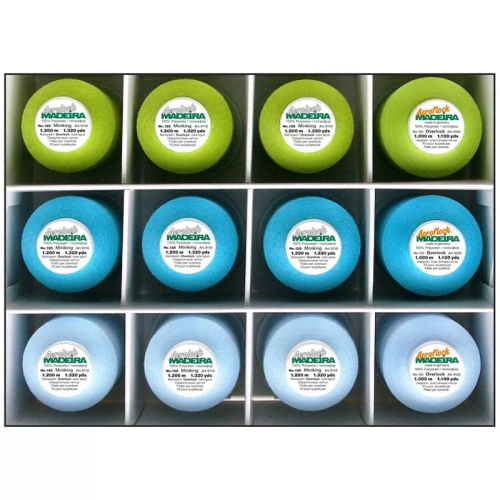 Nici do owerloka Madeira Aerolock + Madeira Aeroflock 12 szt. (różne zestawy)