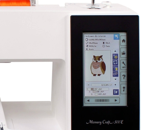 Janome MC500E Hafciarka + Tamborek + Gratisy 