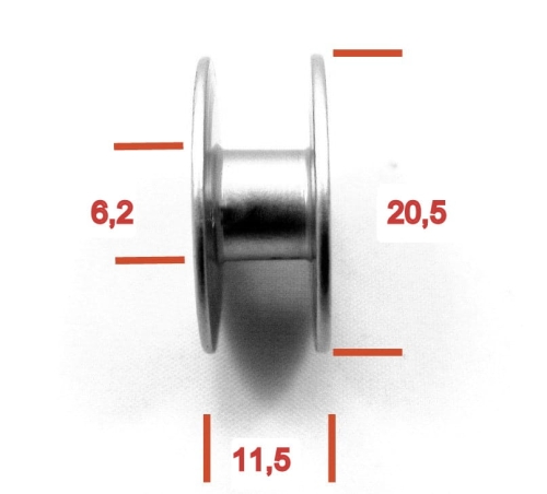 0219 - Szpulka metalowa płaska