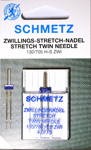 Igła podwójna do stretchu SCHMETZ półpłaska 75/4 (S92)