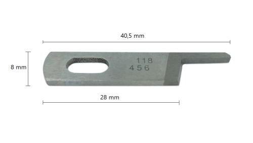 Nóż górny do owerloków przemysłowych JUKI 118456