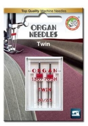 3142 Igły podwójne ORGAN rozmiar 80 rozstaw 2,5 mm 
