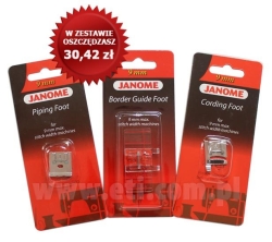 958 Zestaw 3 stopek do maszyn Janome 9 mm (nr 8)