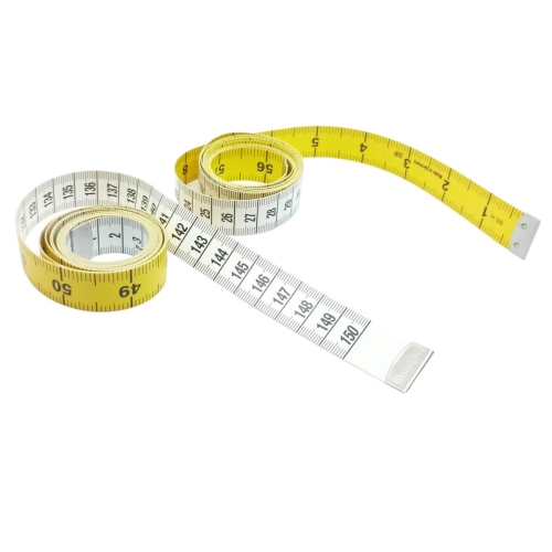 Miara krawiecka żółta metryczno-calowa
