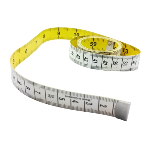 Miara krawiecka żółta metryczno-calowa