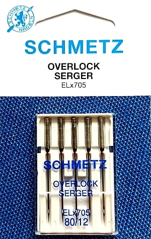 Igły do owerloków domowych SCHMETZ ELx705 rozmiar 80 - 5szt. (S105)