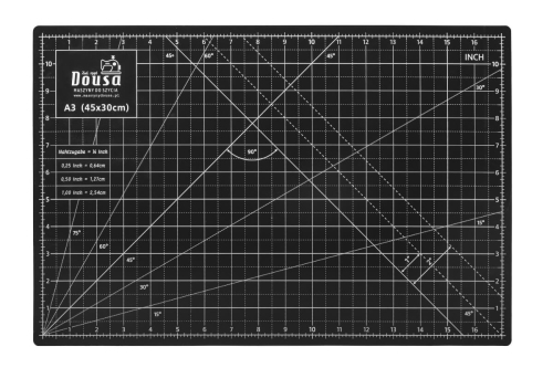 47 Mata samogojąca 45 x 30 cm dwustronna czarna