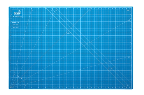 93 Mata samogojąca 90 x 60 cm dwustronna błękitna