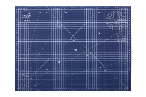 62 - Mata samogojąca 60 x 45 cm dwustronna niebieska