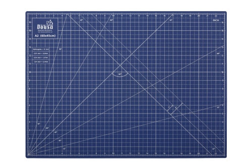 62 - Mata samogojąca 60 x 45 cm dwustronna niebieska