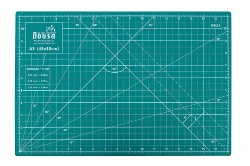 41 - Mata samogojąca 45 x 30 cm dwustronna zielona