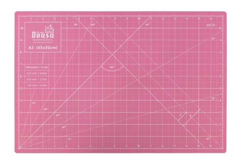 45 - Mata samogojąca 45 x 30 cm dwustronna różowa