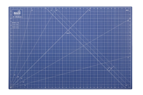 92 Mata samogojąca 90 x 60 cm dwustronna niebieska