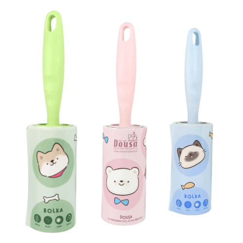 Rolka do czyszczenia ubrań z rączką 70 listków mocny klej