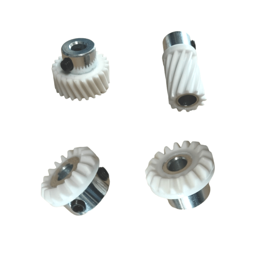 Zębatki do maszyn do szycia Łucznik i Singer 800 - 4 sztuki białe