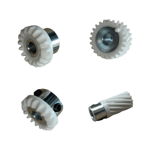 Zębatki do maszyn do szycia Łucznik i Singer 800 - 4 sztuki białe