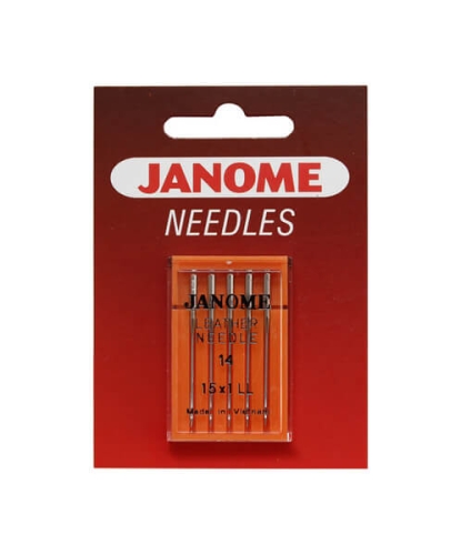 3319 Igły Janome do skóry, ekoskóry, skaju, zamszu i winylu rozmiar 90