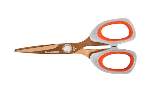 Nożyczki hafciarskie 13,5 cm Titanium Extra 5 pomarańczowo-szare