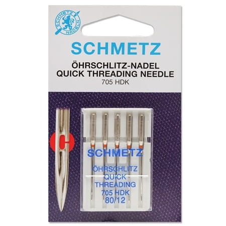 Igły z oczkiem ułatwiającym nawlekanie SCHMETZ półpłaskie 80 - 5 szt. (S94)