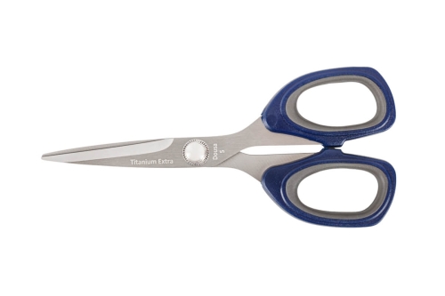 Nożyczki hafciarskie 13,5 cm Titanium Extra 5" granatowo-szare