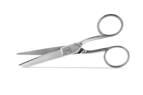 Nożyce krawieckie metalowe 12,5 cm srebrne