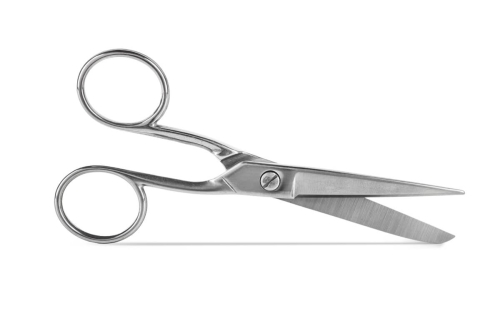 Nożyce krawieckie metalowe 12,5 cm srebrne