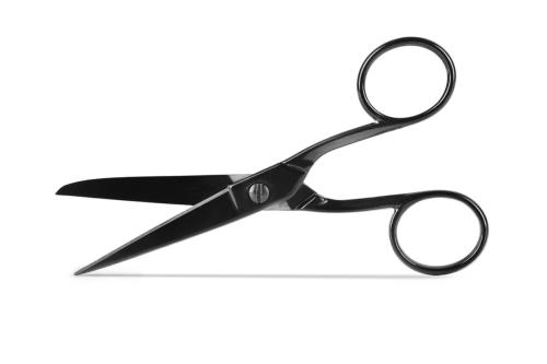 Nożyce krawieckie metalowe 12,5 cm czarne