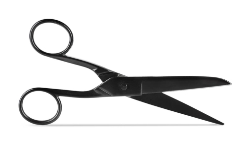 Nożyce krawieckie metalowe 14,7 cm czarne