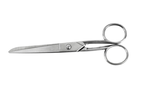 Nożyce krawieckie metalowe 17,4 cm srebrne