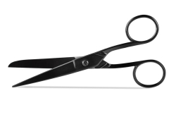 Nożyce krawieckie metalowe 17,4 cm czarne