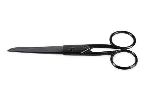 Nożyce krawieckie metalowe 17,4 cm czarne