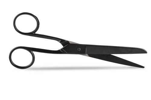 Nożyce krawieckie metalowe 20 cm czarne